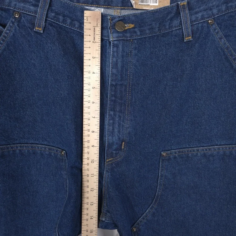 CARHARTT New Double Front Knee VTG Jeans 38x34 Logger Dungaree Loose Fit B73 DST